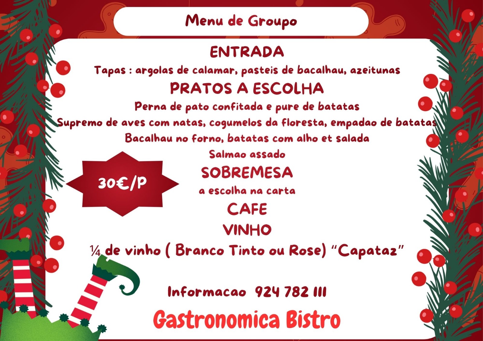 Menu de Groupe en Français