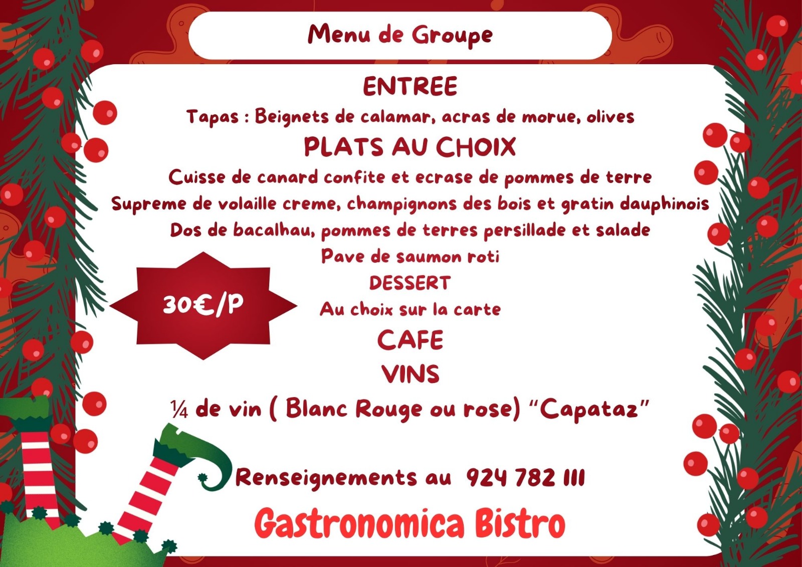 Menu de Grupo em Português